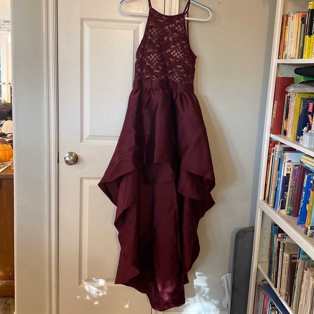 Honey and Rosie Burgundy Formal Dress, Size 5 in Juniors